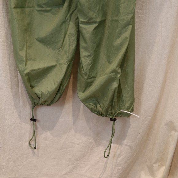 Wayf 98 Clarissa Olive Green Jogger Nylon Swishy Pants 2X - Picture 13 of 16